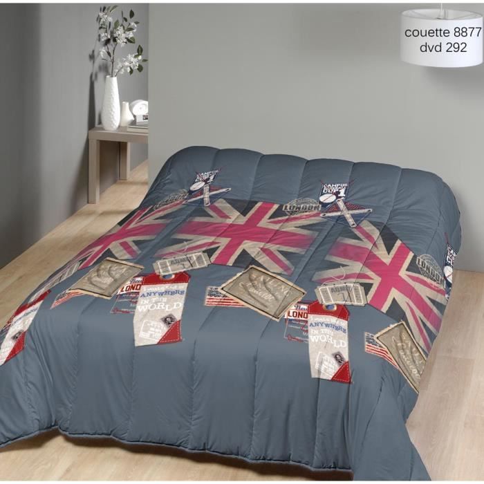 Couette Imprimee 1 Personne 140x200 Special Ete Mortreux Achat Vente Couette Cdiscount