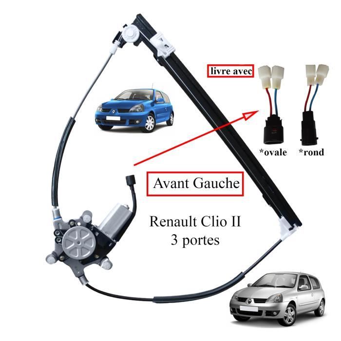 Mécanisme Complet Lève-vitre électrique Pour Renault Clio 2 (5 Portes) Avant Gauche - PARTSLINE, Neuf