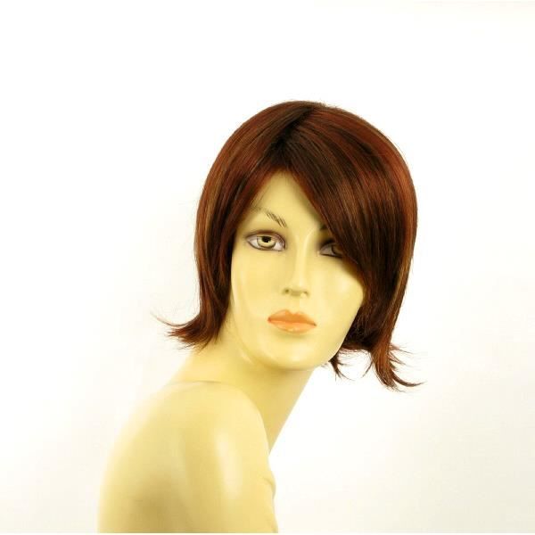 Perruque Courte Femme Méchée Blond - Racines Blond Foncé - Synthétique - Bonnet Classique - Neuf Avec étiquettes