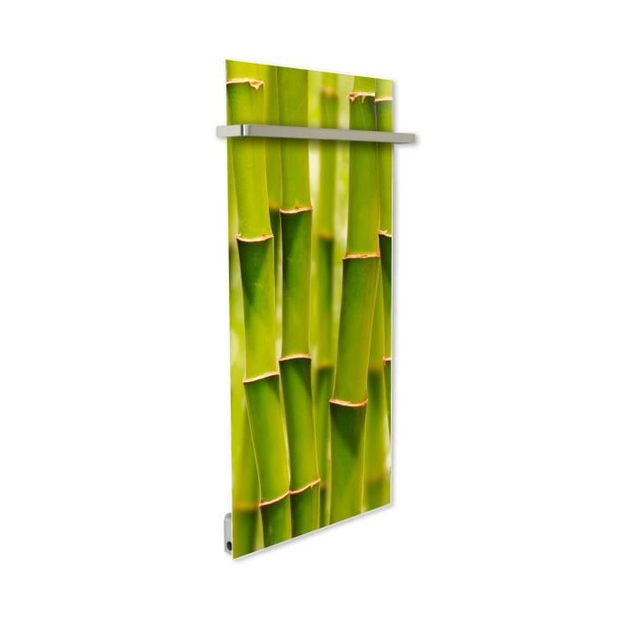Radiateur Sèche-serviettes électrique ILO 750W – Design Personnalisé, 17 Motifs, IP44, Barres Inox, Fabriqué En France