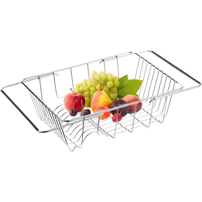 Égouttoir Télescopique 33-54 Cm, 18 Tubes, Silicone/INOX