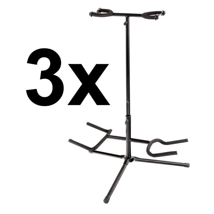 Pied Multi-Guitares Classic Cantabile - Support 7 Guitares/Basses - Pliable, Rembourré - Métal