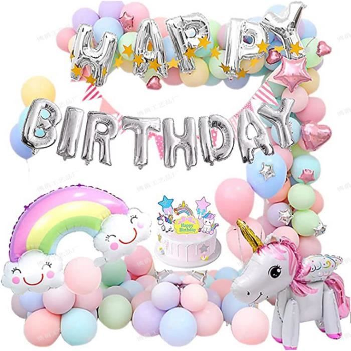 Lot de 26 Ballons Party Supplies déco de fête Kit d'anniversaire  Décoration, Anniversaire pour Enfants - Cdiscount Maison