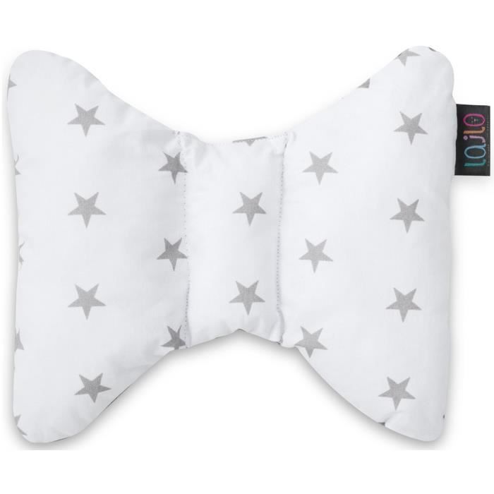 Lajlo Oreiller Pour Bebe En Coton Soutient La Tete Et Le Cou Evite Le Syndrome De La Tete Plate 25 X 30 Cm Lavable Nuit Et Cdiscount Maison