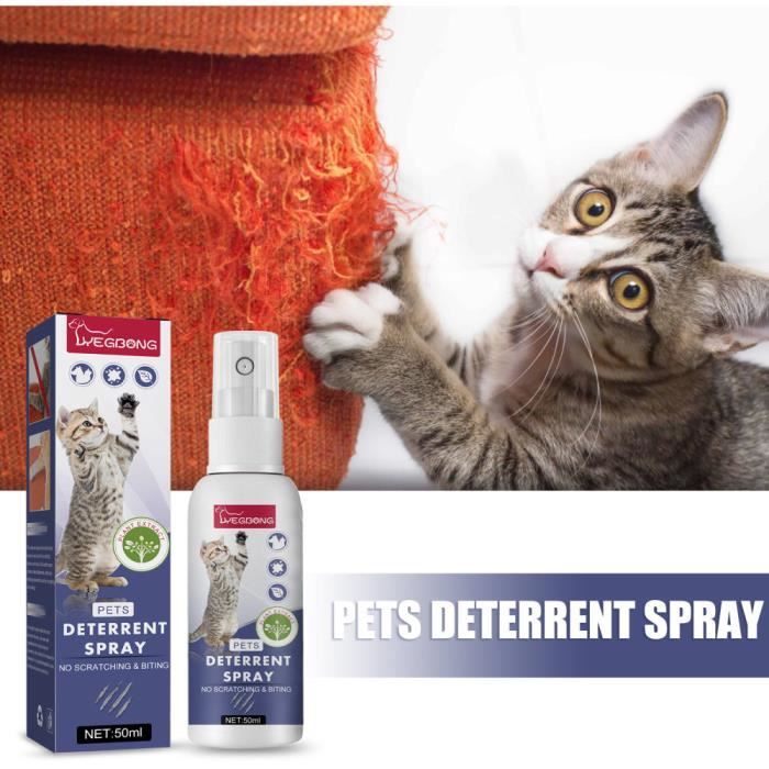 Spray anti-rayures pour animaux de compagnie, spray répulsif, canapé à gratter pour chat et chien