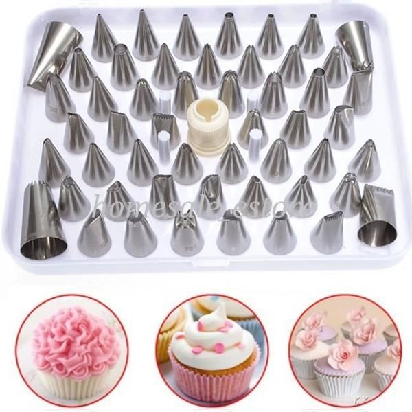 Lot De 52 Douilles Patisserie Gateau Poche Embout Decoration Inox Nozzles Cake Cdiscount Maison
