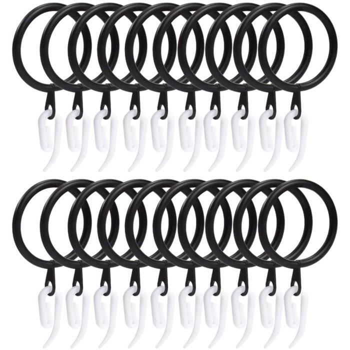 Qté 6 Decorail Integra Rail de rideau Crochets Qté 6 Decorail Integra Rail de rideau Crochets