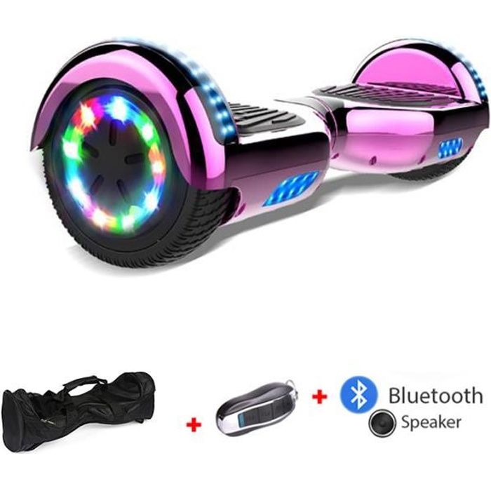  Hoverboard - F6-PlantingPink - Rose - Bluetooth - Enfant - 2*350W 