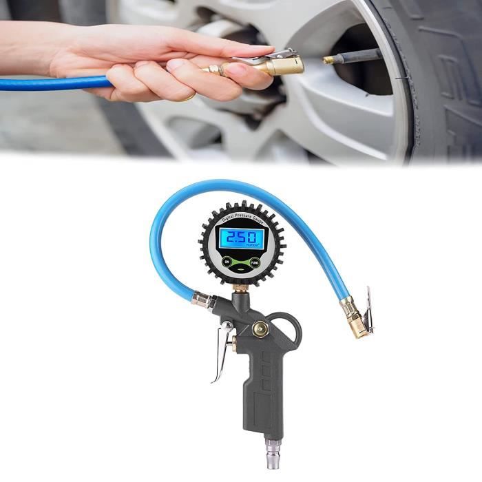 Manomètre Pression Pneus Numérique - Précision 100PSI Portable