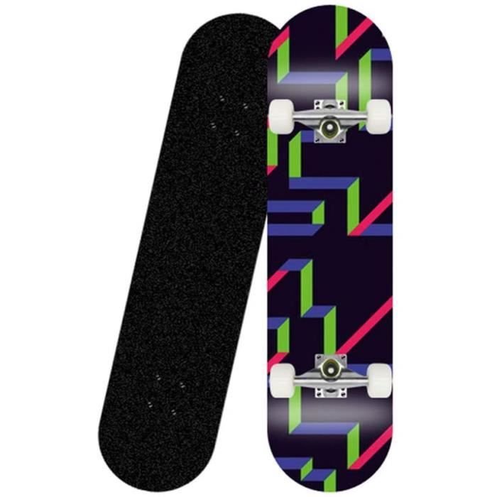 Planche De Skateboard Vierge En Bois 7 Plis Abaodam - 43x13 Cm - Naturel Pour Personnalisation & DIY