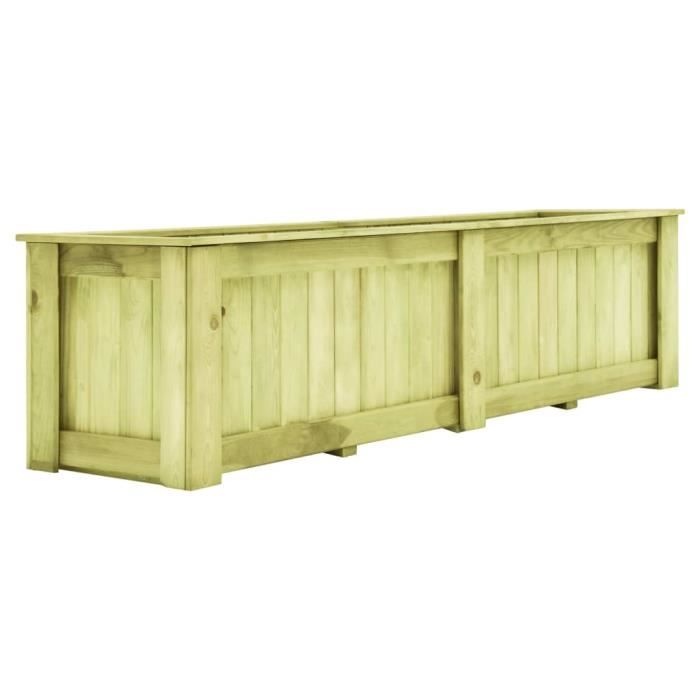 Vidaxl Jardinière surélevée 196x50x50 cm Bois de pin imprégné