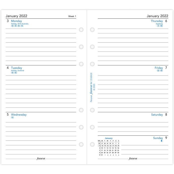 Semainier 2025 2026 Filofax Agenda Personnel 2026 26-68421 Avec Semaine Sur Deux Pages Recharge Filofax A5 Semainier 2025 2026 Filofax Agenda Personnel 2026 26-68421 Avec Semaine Sur Deux Pages Recharge Filofax A5