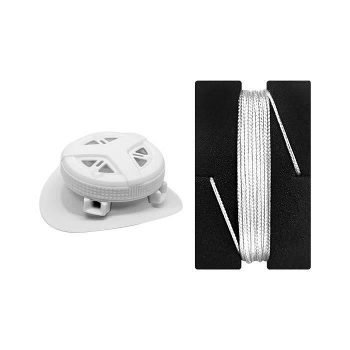 Couleur blanche Lacets a Boucle Automatique rotative Boucle Rotative Bouton de rotation rapide Ornement de Cdiscount Sport