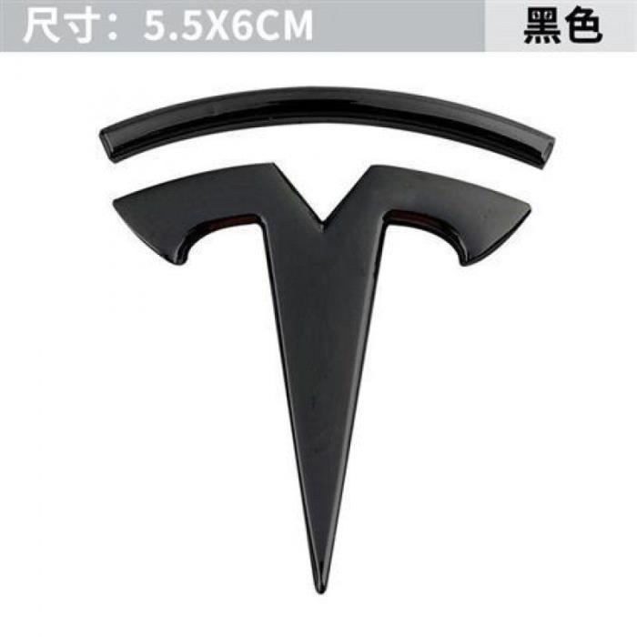 Le noir Logo de remplacement en métal pour Tesla modèle 3 S X Y, autocollant d'emblème de porte avant ou arri