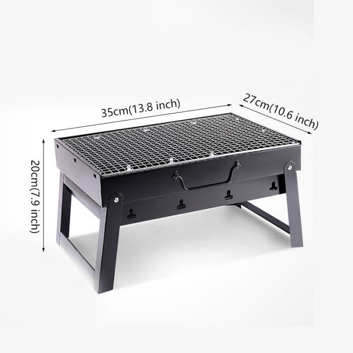 HOOZ Barbecue Portable Au Charbon De Bois, Idéal Pour Pique-nique