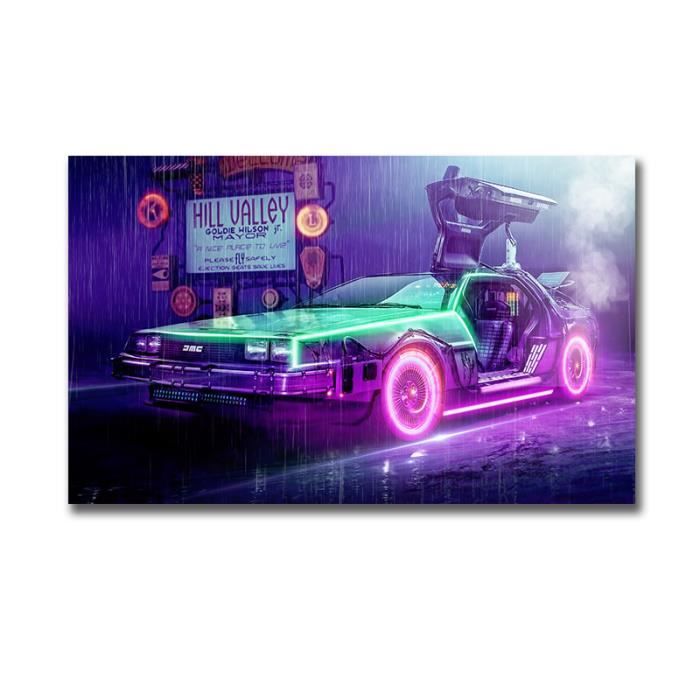 Toile Tendue Retour Vers Le Futur - Décoration Murale Art Plus Plusieurs Tailles
