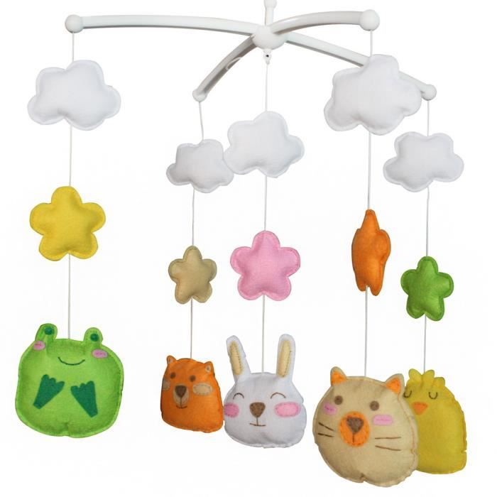 Animaux Mignons Bebe Berceau Jouet Musical Mobile Avec Pendentif Decor Jouets Cdiscount Puericulture Eveil Bebe