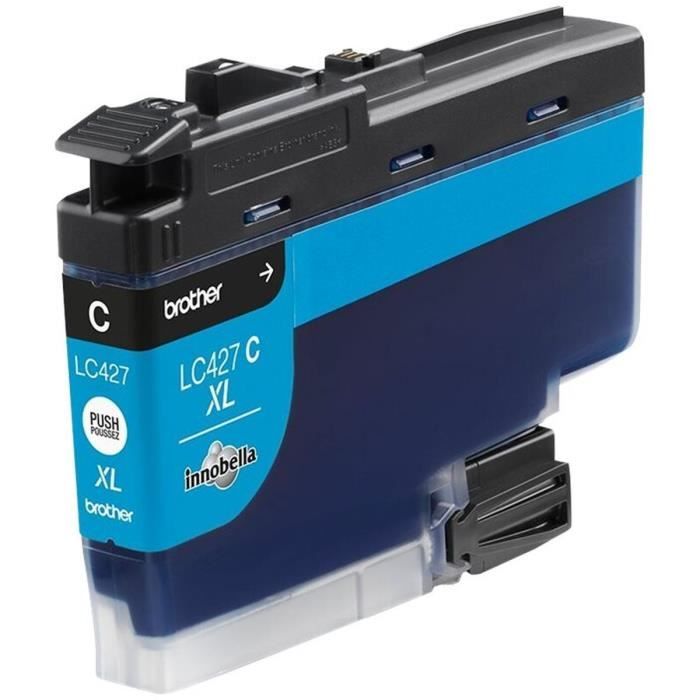 Cartouche dencre LC427XLC - BROTHER - Cyan - 5000 pages - Pour Brother MFC-J6955DW MFC-J6957DW MFC-J5955DW et HL-J6010DW