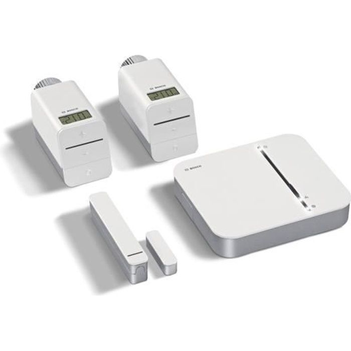 Kit de démarrage Confort Climatique BOSCH SMART HOME centrale domotique avec 2 thermostats