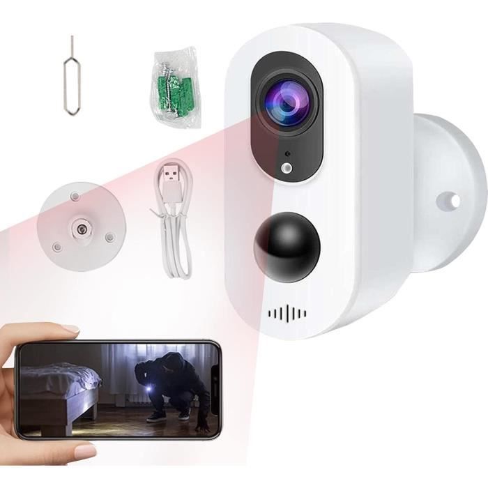 Caméra De Surveillance IP WiFi 1080 HD – Sans Fil – Avec Alarme – Neuve