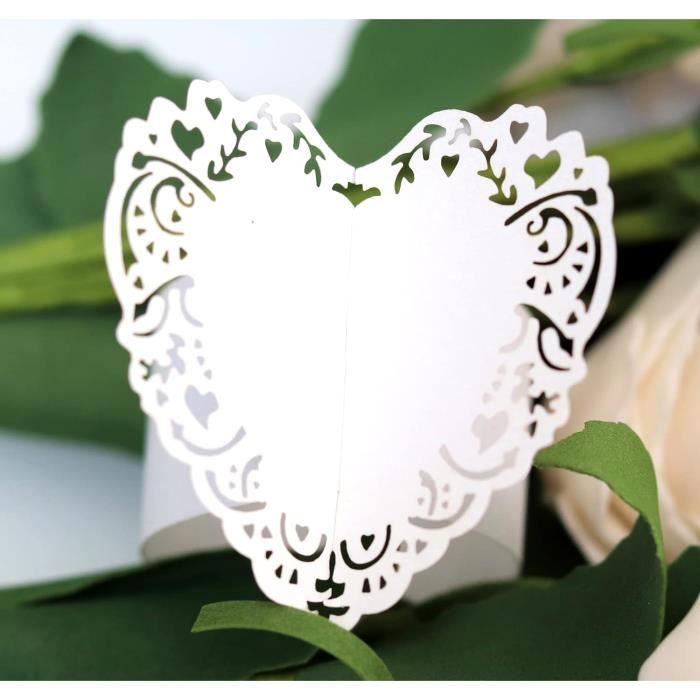 OTOTEC Lot De 50 Ronds De Serviette Papillon Bleu - Décoration Élégante Mariage