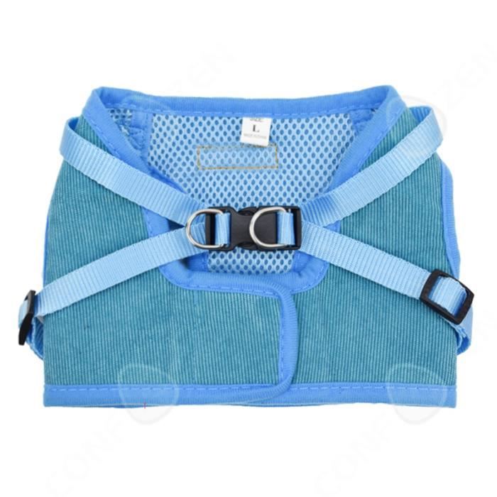 Comparer les prix de CONFO® Harnais pour chat chien, ensemble réglable et laisse pour animaux de compagnie pour la marche, gilet à enfiler respirant ultr