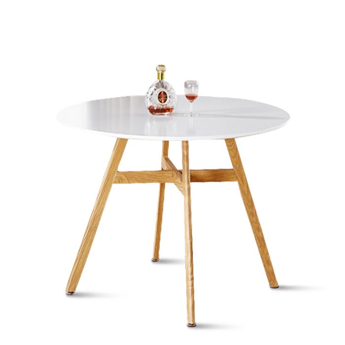 Table à manger ronde scandinave en bois 80cm - Umbria