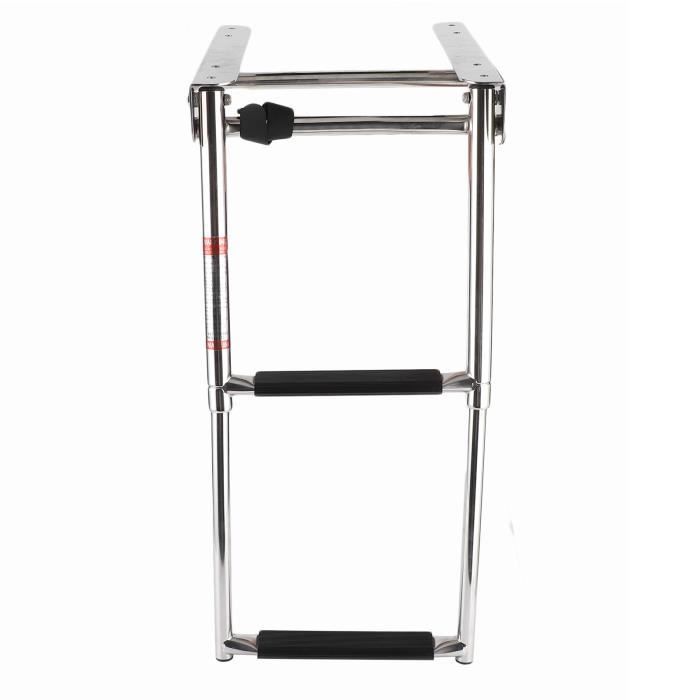 Échelle De Bain Pliante Inox 304 - 2+2 Marches, Charge 136 Kg - Pour Baignoire, Bateau, Personnes âgées - Montage Facile