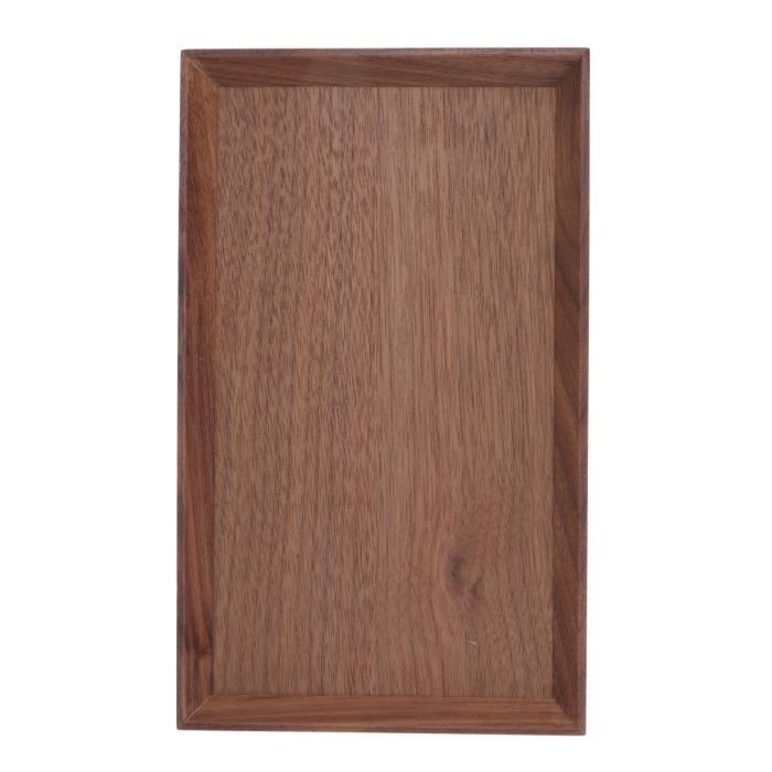 Plateau Simple Plateau De Service Alimentaire Plateau En Noyer (Petit Rectangle ...