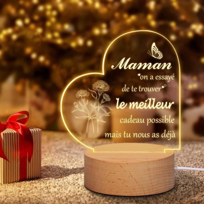 Cœur-puzzle Personnalisable Pour Maman - Plaque 12,7x10,4cm - Cadeau Fête Des Mères, Anniversaire, Noël - Message Personnalisé