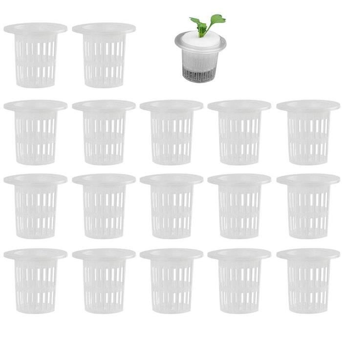 CNNIK Lot De 100 Pots De Semis 11,9 Cm En Plastique Blanc + 100 Étiquettes – Idéal Pour Graines, Succulentes, Boutures Et Jardin Intérieur/Extérieur