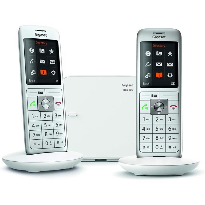 Gigaset CL660 Duo - Telephone Fixe Sans Fil - 2 Combines - Blanc