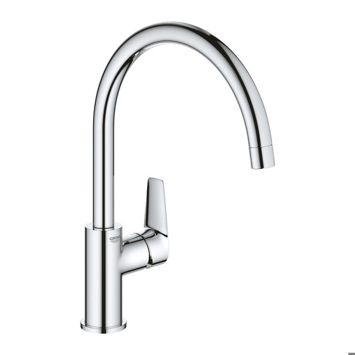GROHE  BauEdge mitigeur d'&eacute;vier 31367001 chrome, bec haut orientable