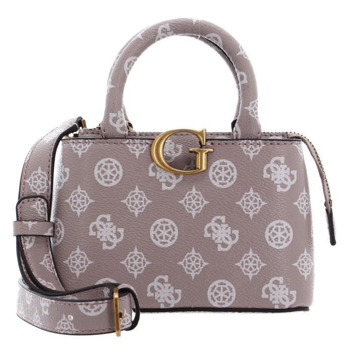 Sac à Main GUESS Silia Mini Vanilla - Sac Bandoulière écru Avec Logo, Deux Compartiments - 1