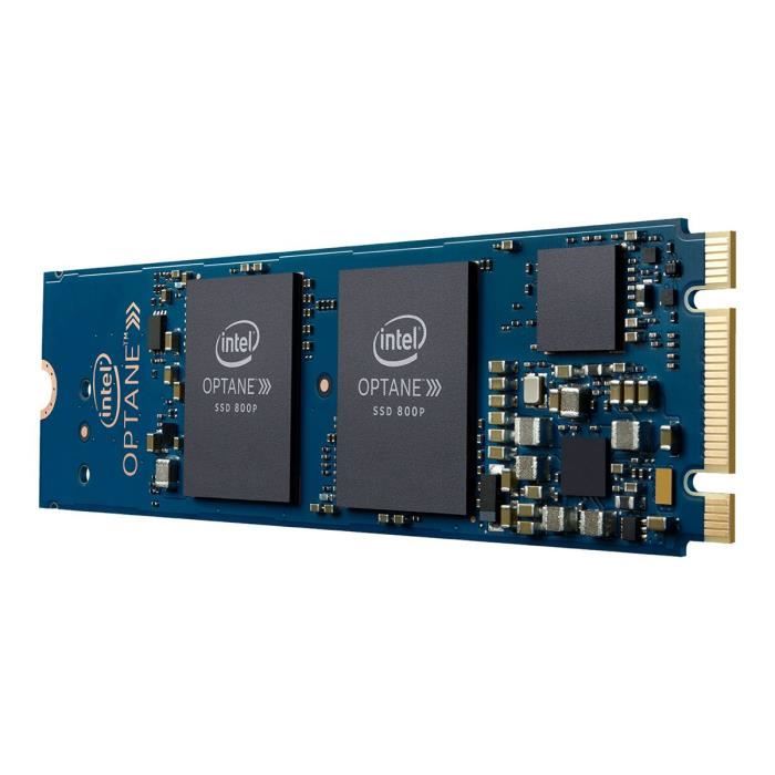  Disque SSD INTEL SSD Optane 800P - M.2 2280 Internes - 58 Go - PCI Express 3.0 x2 - 1450 Mo/s Taux de transfert maximale de lecture pas cher