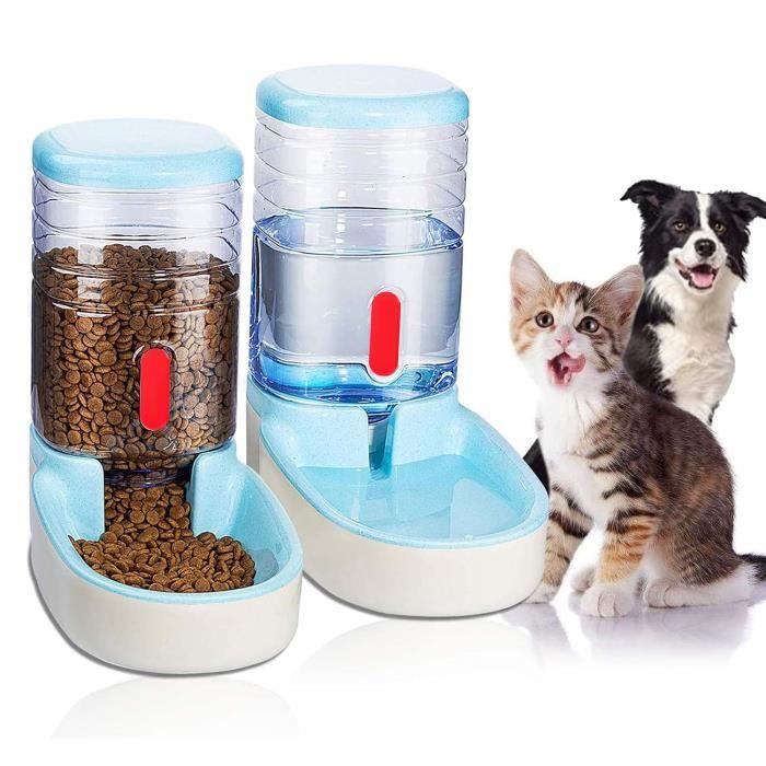 Meilleurs prix pour Fontaine à Eau pour Animaux,Distributeur Automatique D'Eau Et De Nourriture Pour Animaux De Compagnie Chats Chiens,11 Gallons
