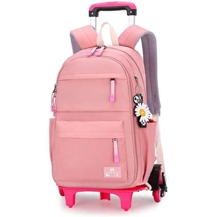 Sac Dos roulette Filles Cartable roulettes Sacs Scolaires