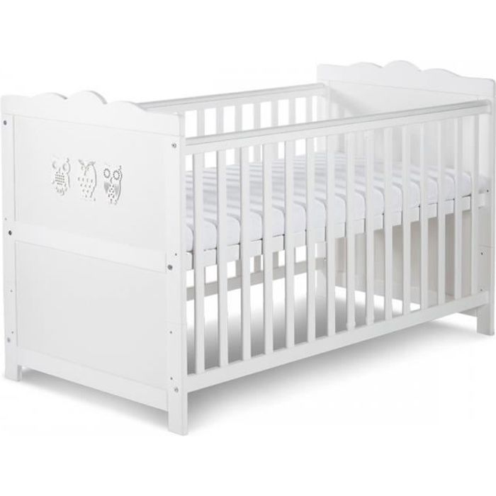 Marsell Lit Bebe Evolutif Enfant Motifs Hiboux 140x70 Achat Vente Lit Bebe 5902022532512 Cdiscount