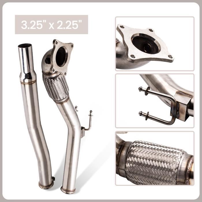 MaXpeedingrods Stainless exhaust DOWNPIPE pour VW GOLF 5 GOLF 6 2.0 GTI