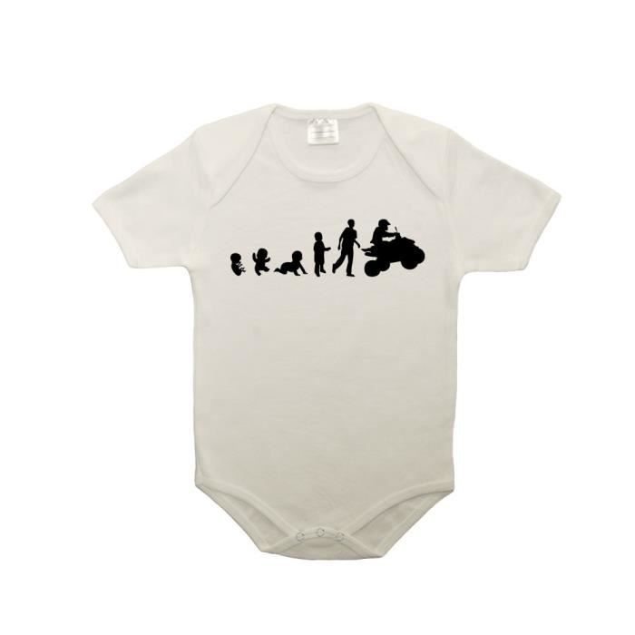 Body Bebe 100 Coton Evolution Bebe Quad Blanc 6 12 Mois Blanc Cdiscount Pret A Porter