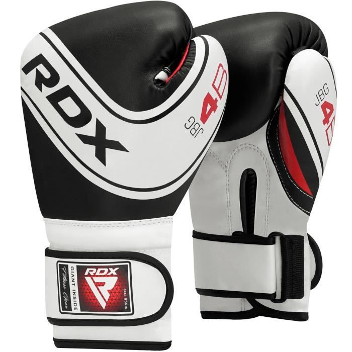 Gants de boxe pour enfants juniors de boxe Gants de MMA Gants de Sparring en cuir synth/étique 4Oz rouge