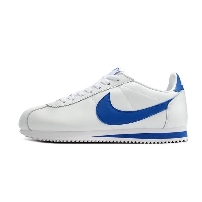 Basket Nike CLASSIC CORTEZ Homme Et Femme Blanc bleu Cdiscount