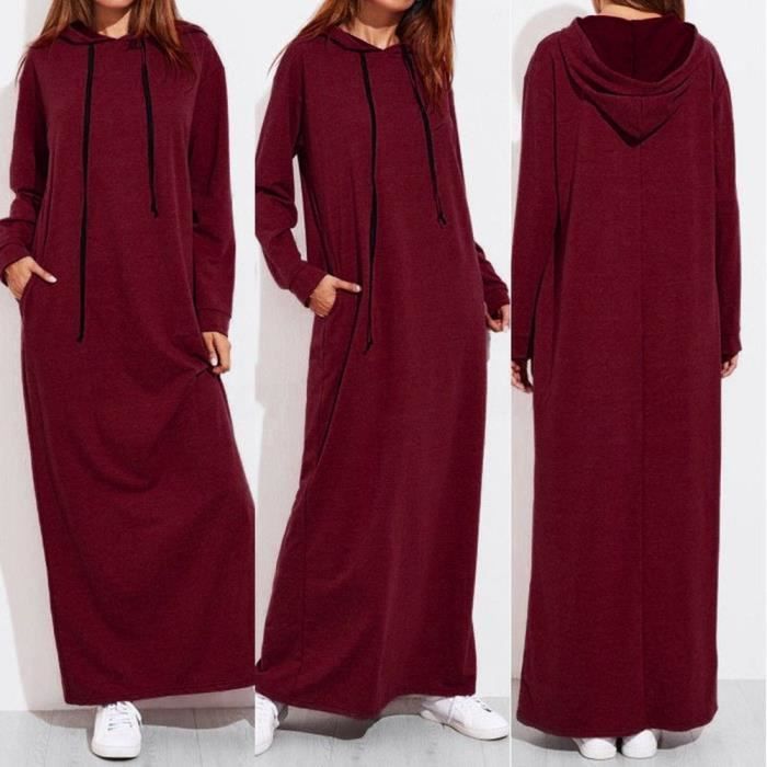 maxi robe manche longue