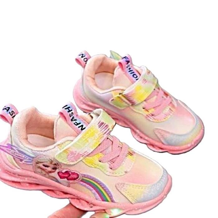 Baskets Lumineuses Pour Enfants - Chaussures Clignotantes LED, Semelle Antidérapante, Laçage Facile