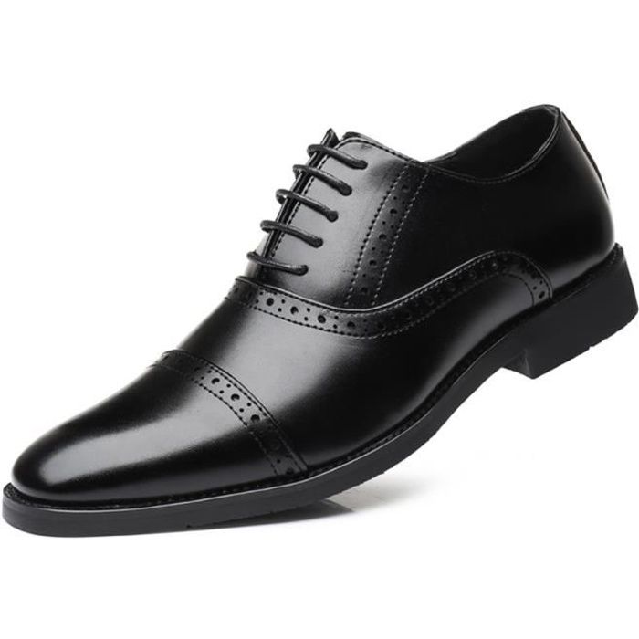 Chaussures Homme Derby Brogue Cuir Verni Mariage Grande Petite Taille