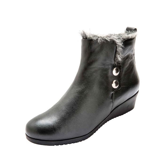 bottines femme fermeture devant