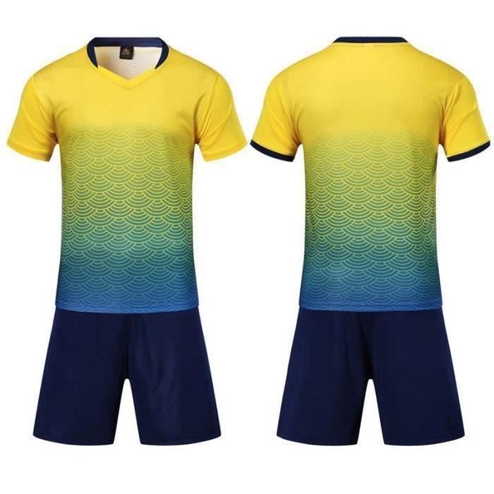 Maillot De Foot Enfant Lewandowski - Ensemble Rouge Et Bleu Avec Short, Coupe Respirante, Idéal Pour Match Et Entraînement