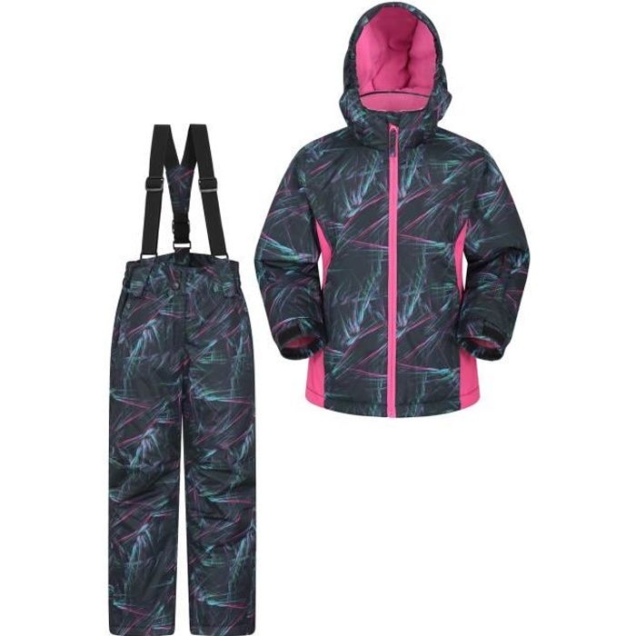 mountain warehouse ensemble de veste et pantalon de ski pour enfant - résistant