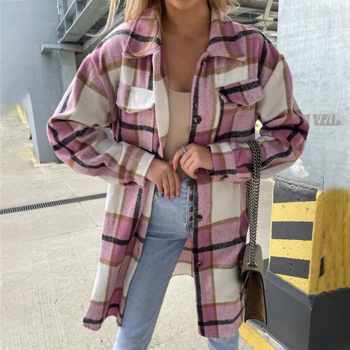 Veste rouge a new arrivals carreaux