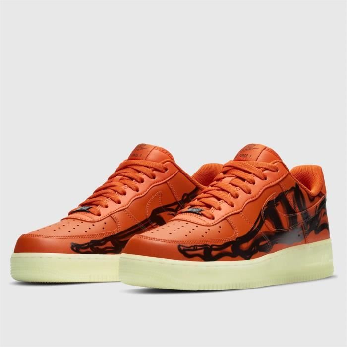 Air Force 1 Low Orange Skeleton Homme Femme Nouveau Baskets AF1 Air Force  One Pas Cher Orange - Cdiscount Chaussures